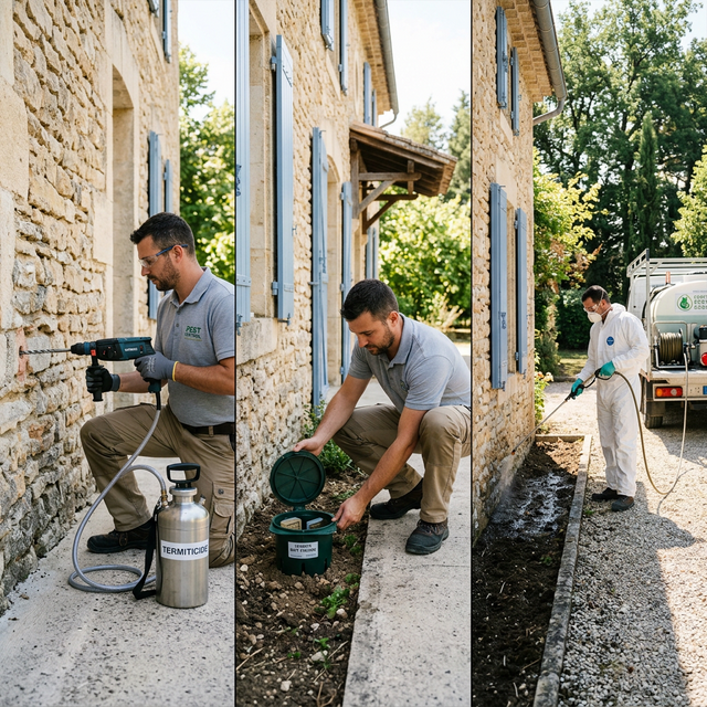 Comparatif des traitements anti-termites : injection, pièges ou barrière ?